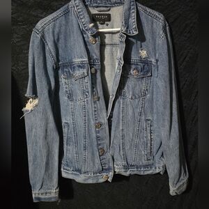 PacSun Distressed Blue Jean Jacket